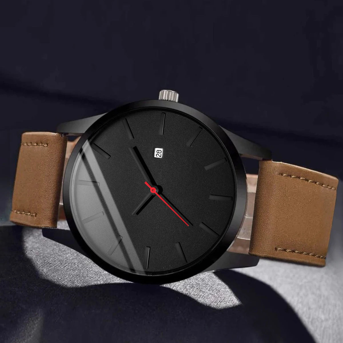 Relogio Masculino Men Watch Fashion Sport Watches Men's Calendar Leather Strap Quartz Wristwatch relojes hombre